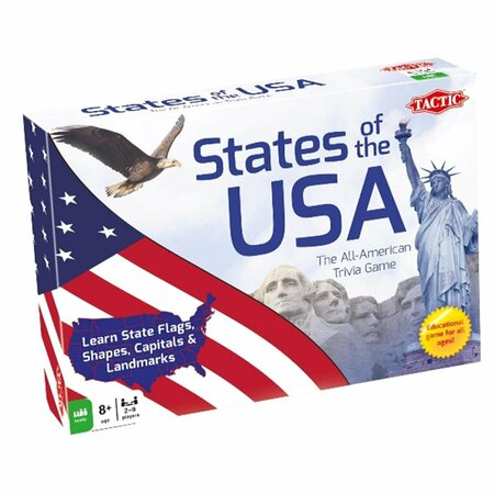 TACTIC TOYS States Of The Usa Trivia - Ages 8 And Up TA564336